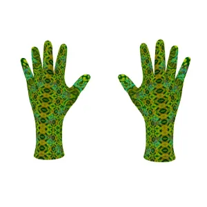 Fleece Gloves (Unisex)(WindSong Flower) RJSTH@Fabric#10 RJSTHS2021 RJS