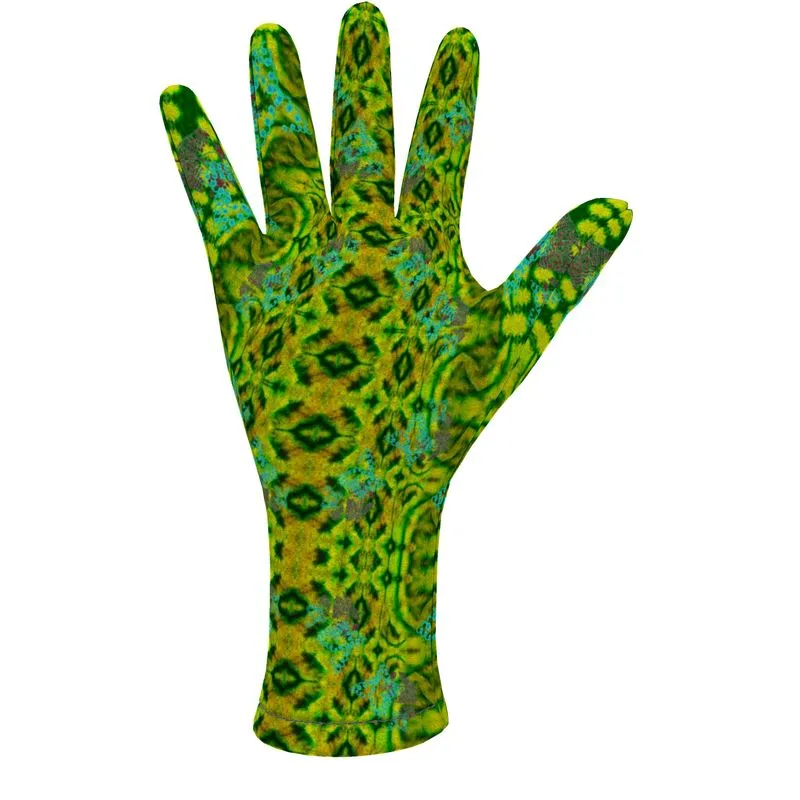 Fleece Gloves (Unisex)(WindSong Flower) RJSTH@Fabric#10 RJSTHS2021 RJS