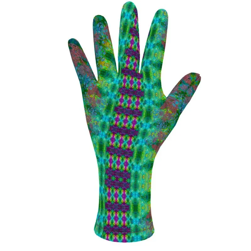 Fleece Gloves (Unisex)(WindSong Flower) RJSTH@Fabric#11 RJSTHS2021 RJS