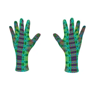 Fleece Gloves (Unisex)(WindSong Flower) RJSTH@Fabric#11 RJSTHS2021 RJS