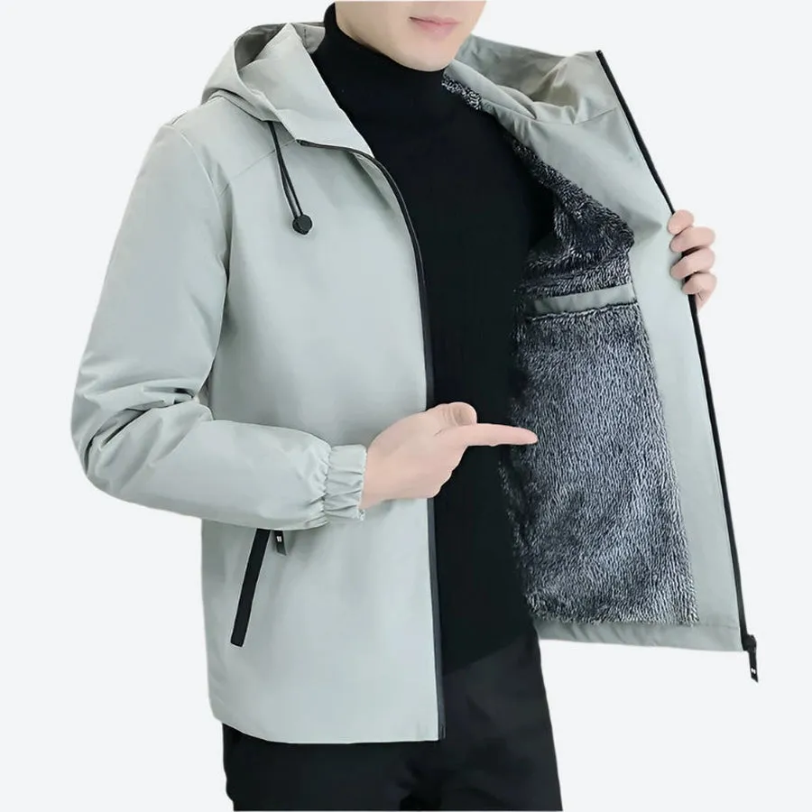Fleece-Lined Winter Hooded Jackets