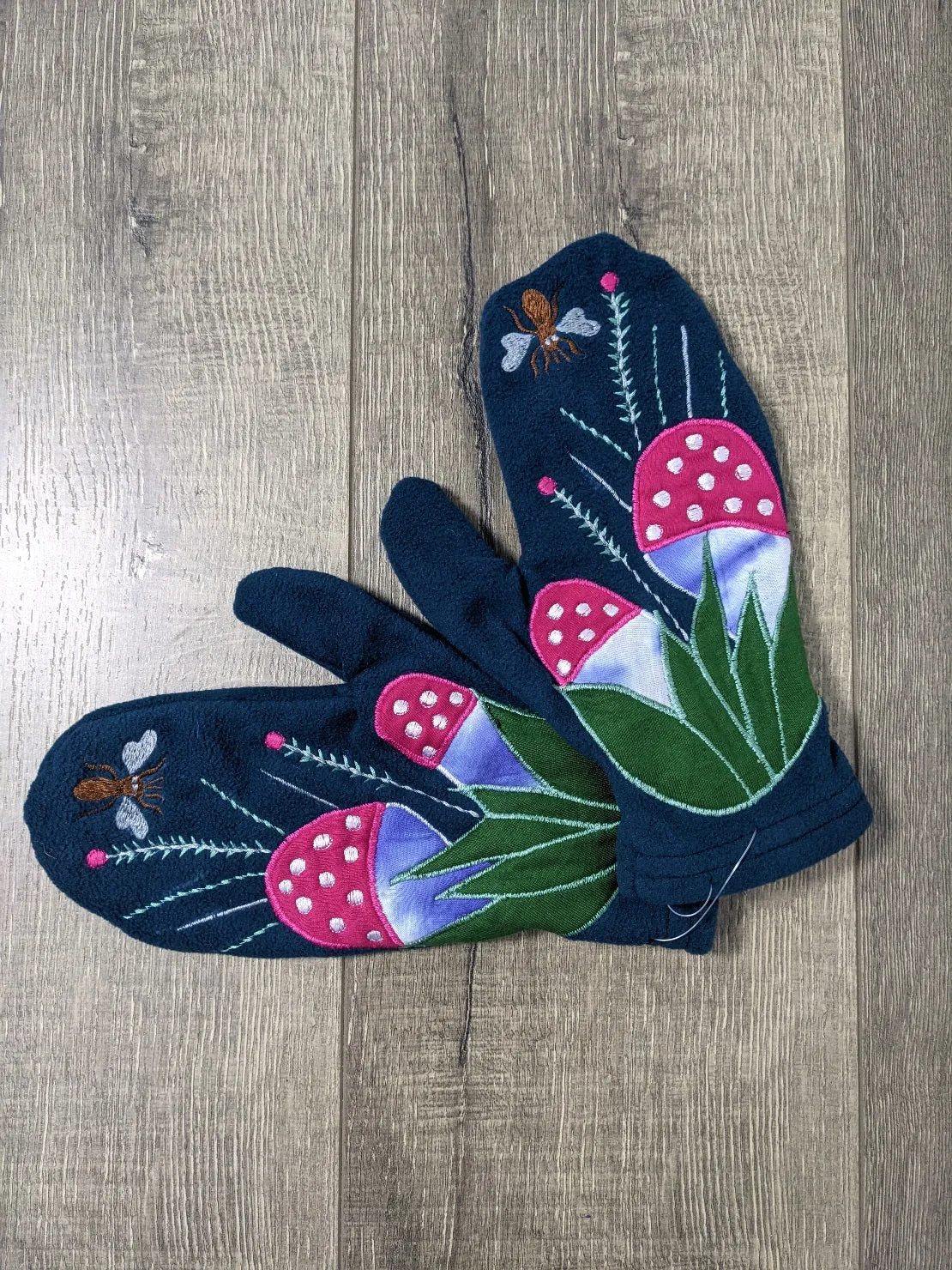 Fleece Mushroom Mittens