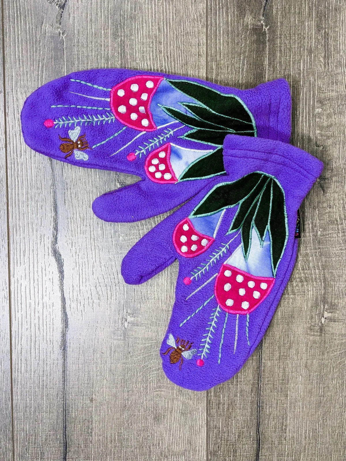 Fleece Mushroom Mittens