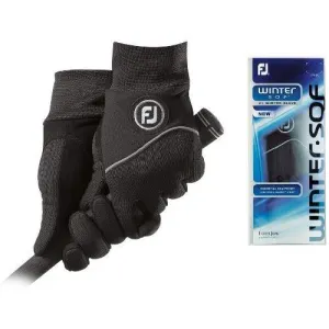FootJoy 2013 WinterSof Gloves ML Black Regular Pair (#66968)