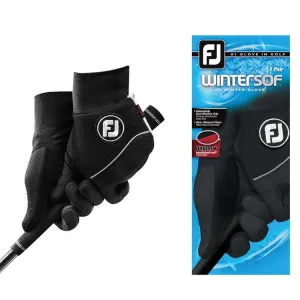 FootJoy Ladies WinterSof Pair Gloves S Black Regular Pair (67409E-S)