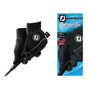 FootJoy WinterSof Pair ML Black Regular Pair (66905E)