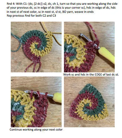 Freeform Fingerless Gloves - Crochet Pattern
