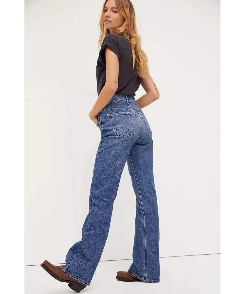 French Girl Flare Jean Aura Blue