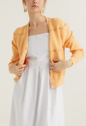 Glitter Orbit V-Neck Cardigan