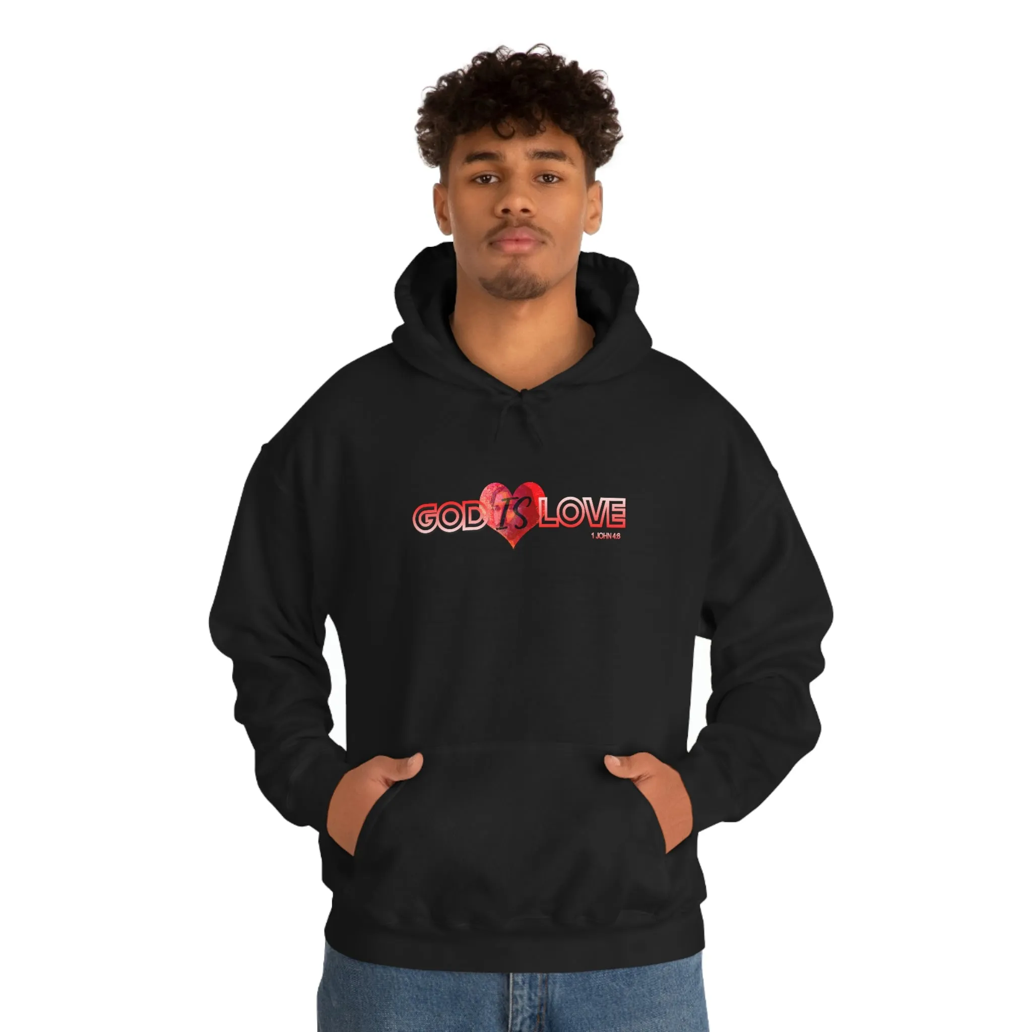 God is Love Men’s Unisex Heavy Blend™ Hooded Sweatshirt