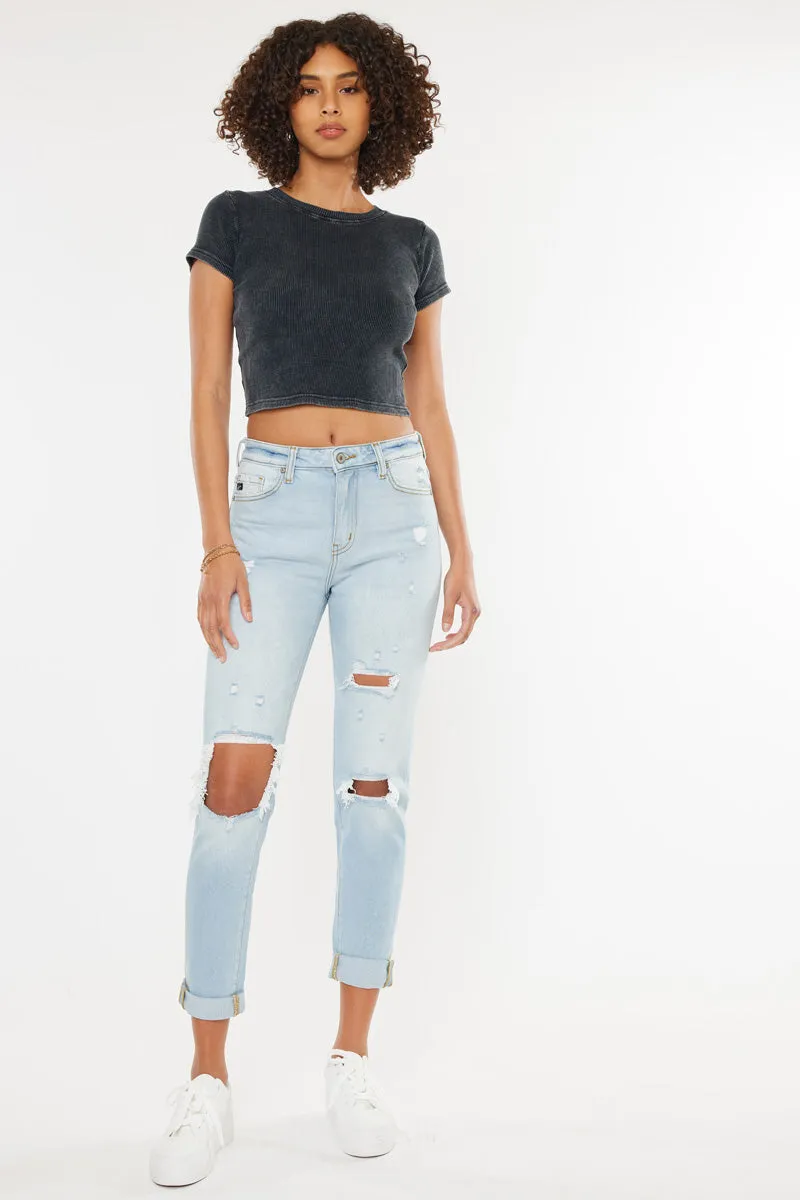 Greer Ultra High Rise Mom Jeans