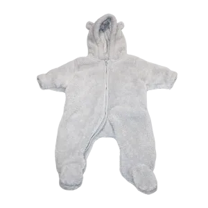 Grey Cosy Fleece Pram Suit