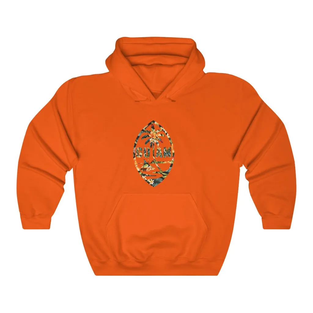 Guam Seal Floral Hooded Sweatshirt