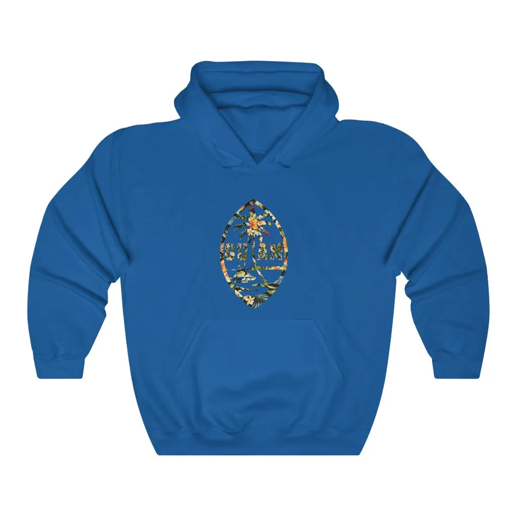 Guam Seal Floral Hooded Sweatshirt