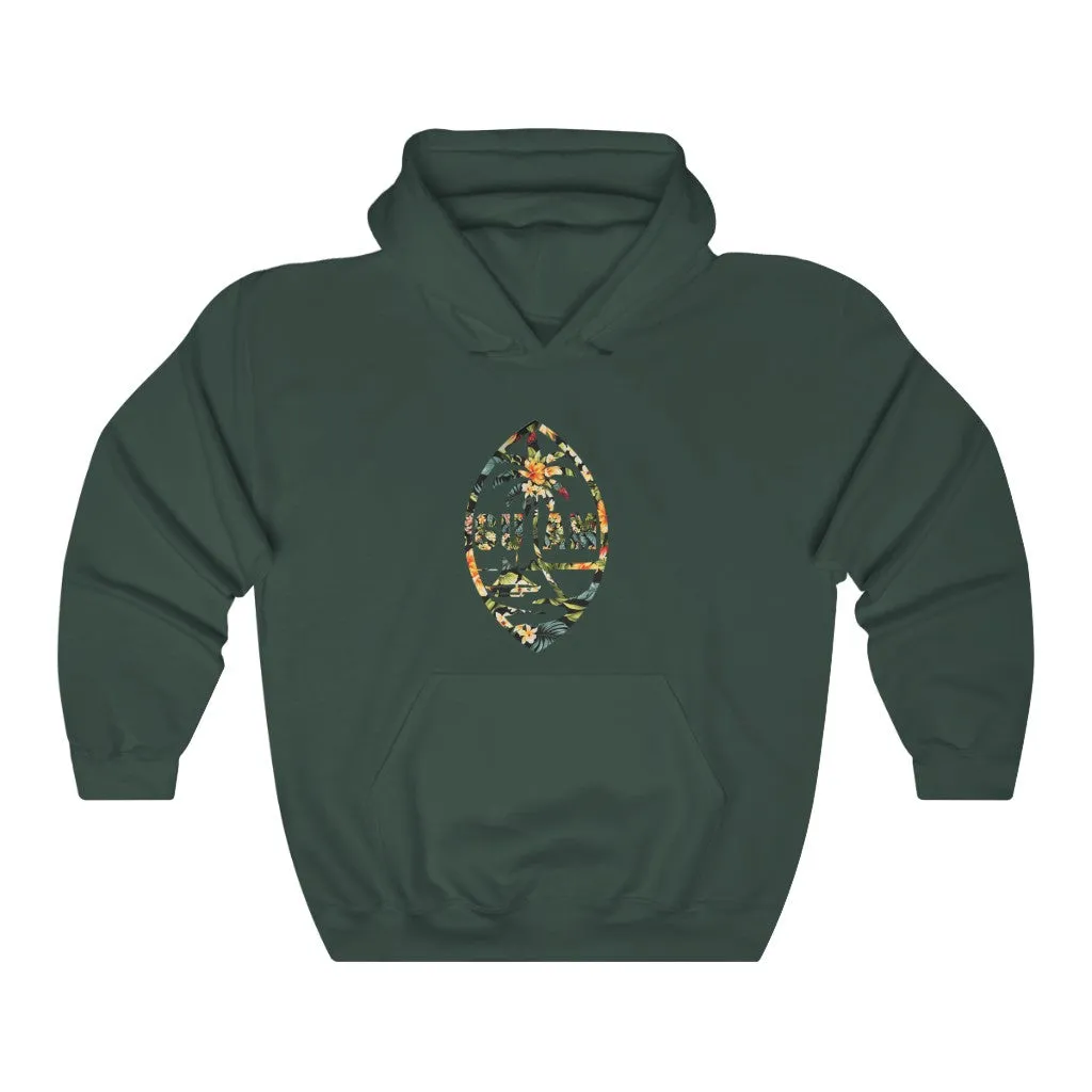 Guam Seal Floral Hooded Sweatshirt
