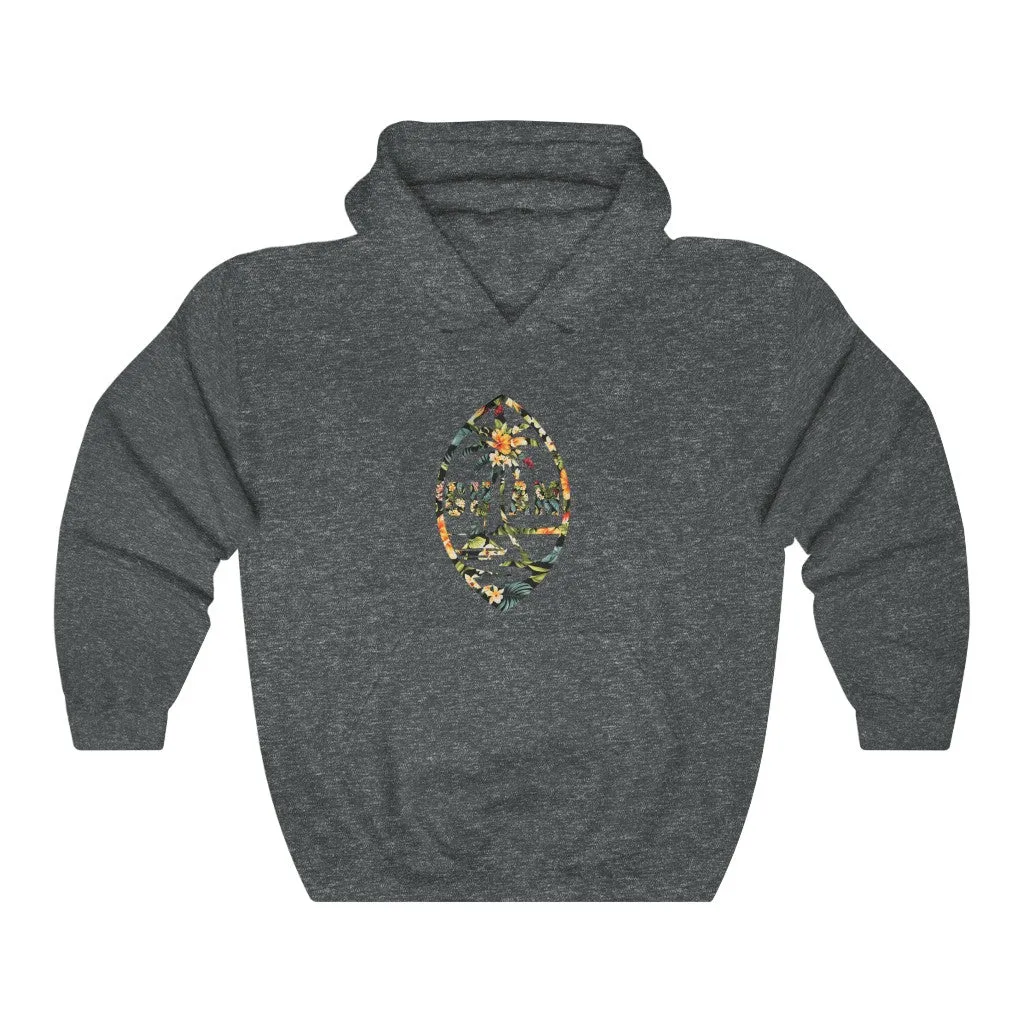 Guam Seal Floral Hooded Sweatshirt