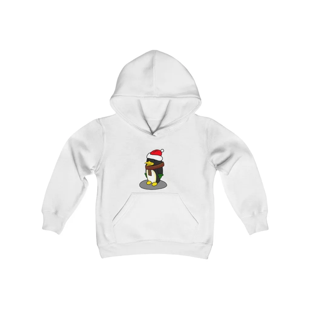 Happy Penguin  youth heavy blend hooded sweatshirt