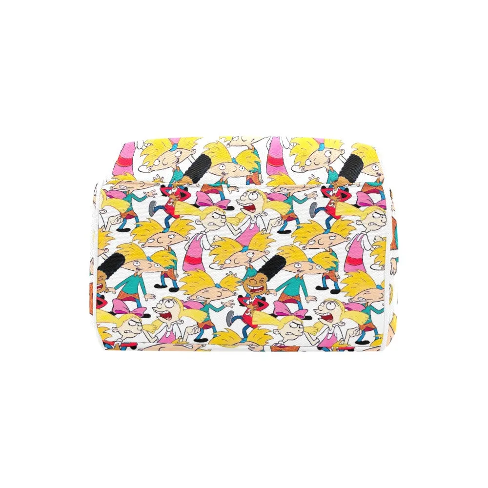 Hey Arnold! White Pattern Multi-Function Backpack