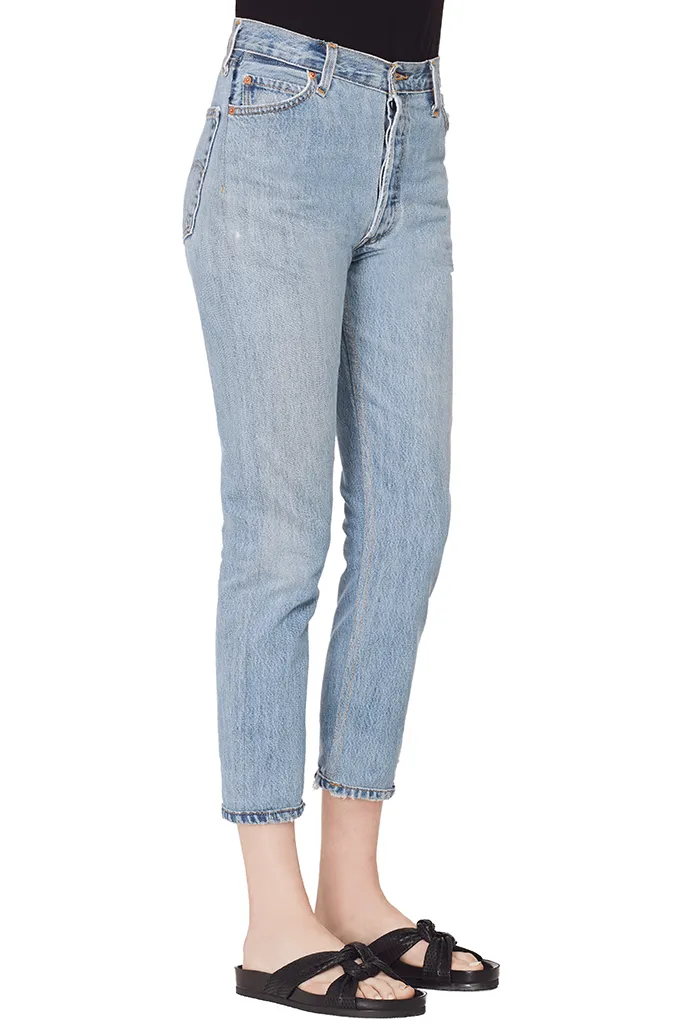 High Rise Ankle Crop (Indigo)