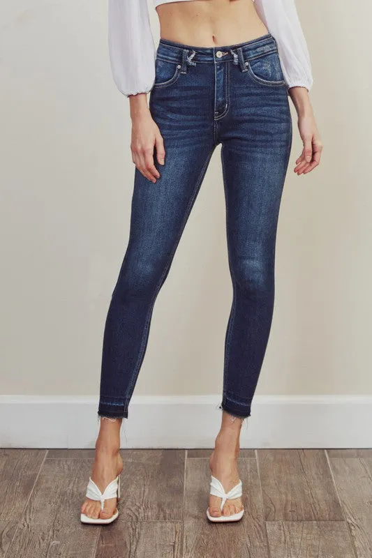 HiGH RISE ANKLE SKINNY JEAN