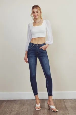 HiGH RISE ANKLE SKINNY JEAN