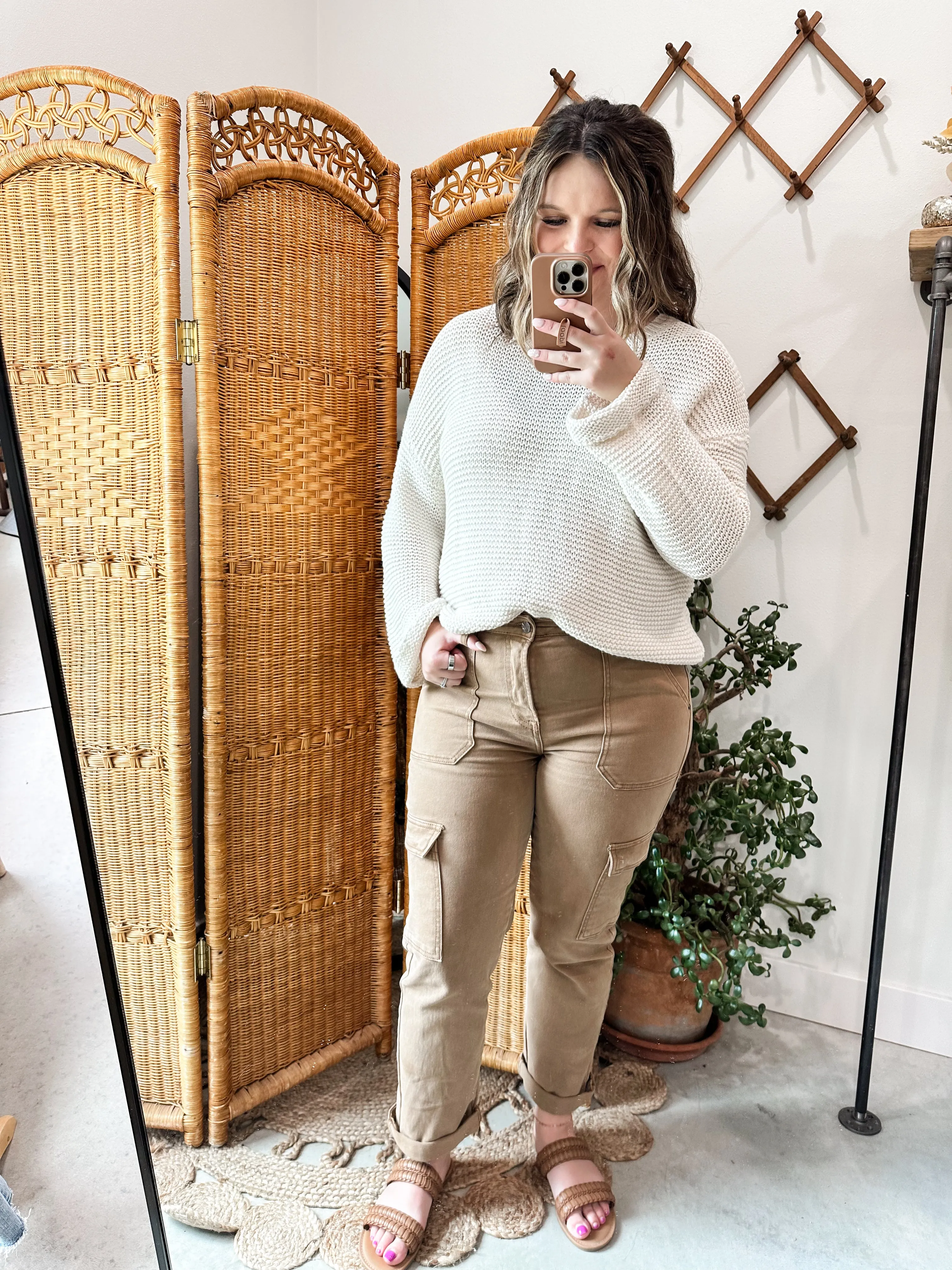 High Rise Cargo Pants