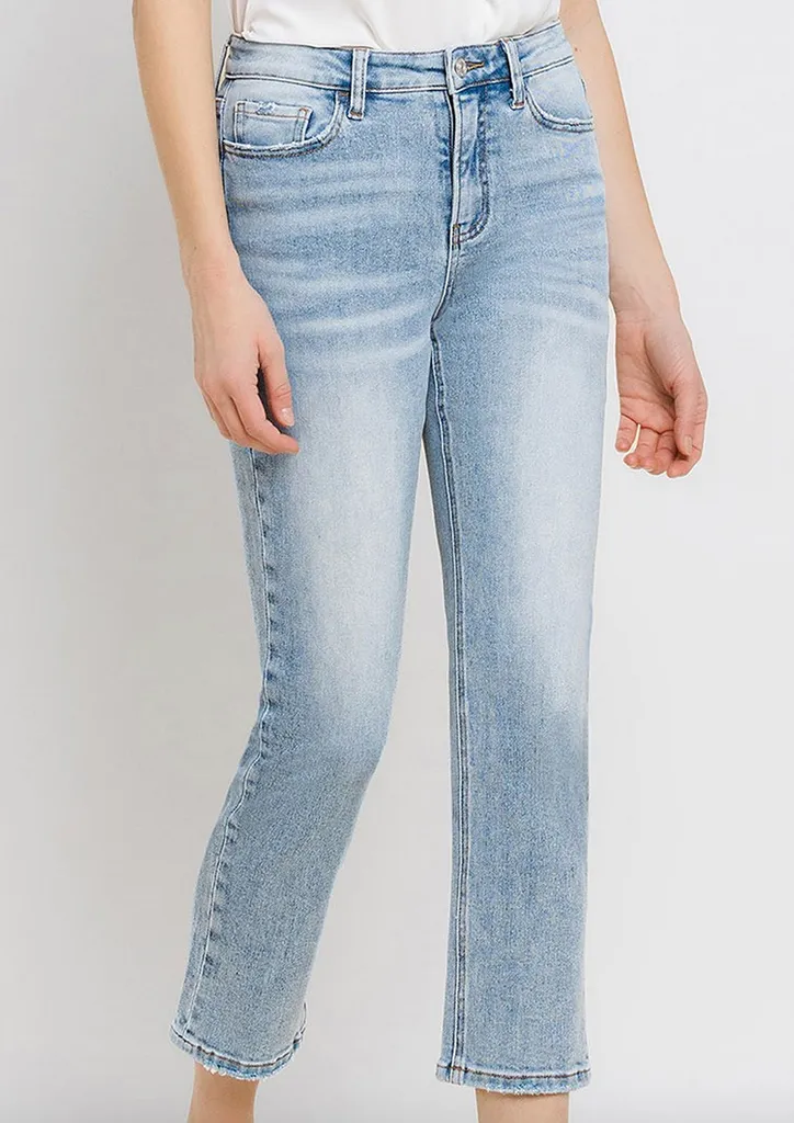 High Rise Cropped Denim