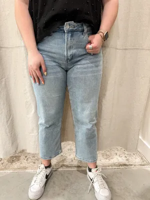 High Rise Cropped Denim