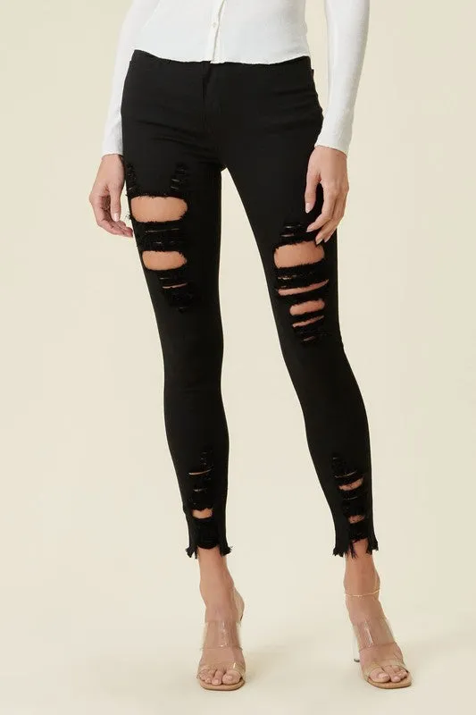 High Rise Distressed