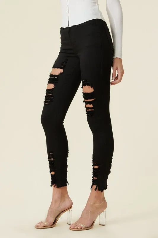 High Rise Distressed