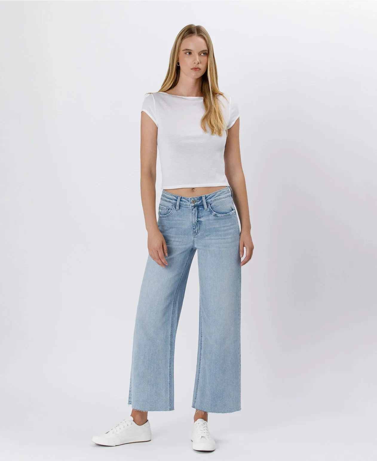 High Rise Wide Leg Jeans