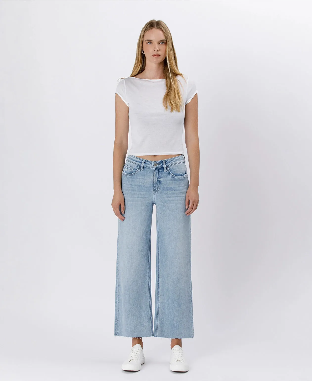 High Rise Wide Leg Jeans