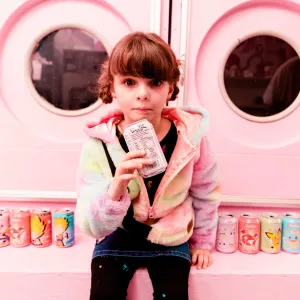 Hooded Rainbow Plush Vest