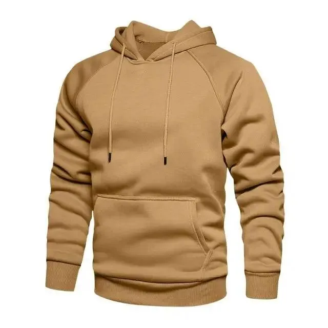 Hoodies Sweatshirts Men Solid Color Hoodie Hip Hop Streetwear Outwear Autumn Winter Long Sleeve Winter Fashion Thick Fleece Sweatshirt Mens Hip Hop Long Sleeve Pullover Hoodies Male Autumn Solid Color Hoodie