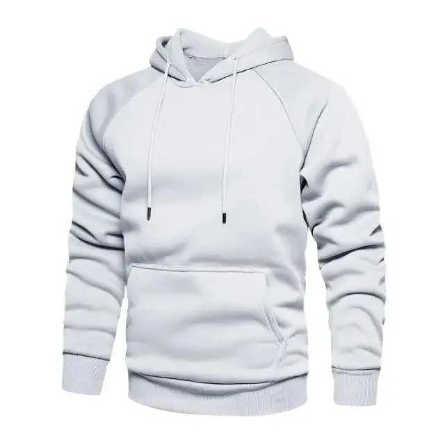 Hoodies Sweatshirts Men Solid Color Hoodie Hip Hop Streetwear Outwear Autumn Winter Long Sleeve Winter Fashion Thick Fleece Sweatshirt Mens Hip Hop Long Sleeve Pullover Hoodies Male Autumn Solid Color Hoodie