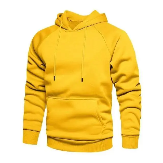 Hoodies Sweatshirts Men Solid Color Hoodie Hip Hop Streetwear Outwear Autumn Winter Long Sleeve Winter Fashion Thick Fleece Sweatshirt Mens Hip Hop Long Sleeve Pullover Hoodies Male Autumn Solid Color Hoodie