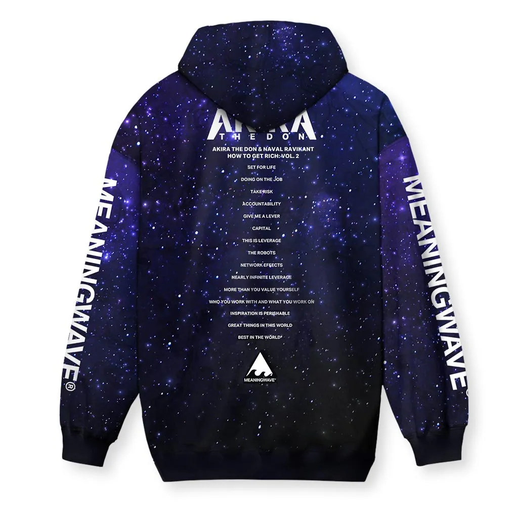 How To Get Rich Vol. 2 ft. Naval Ravikant Men's Zip-Up Hoodie