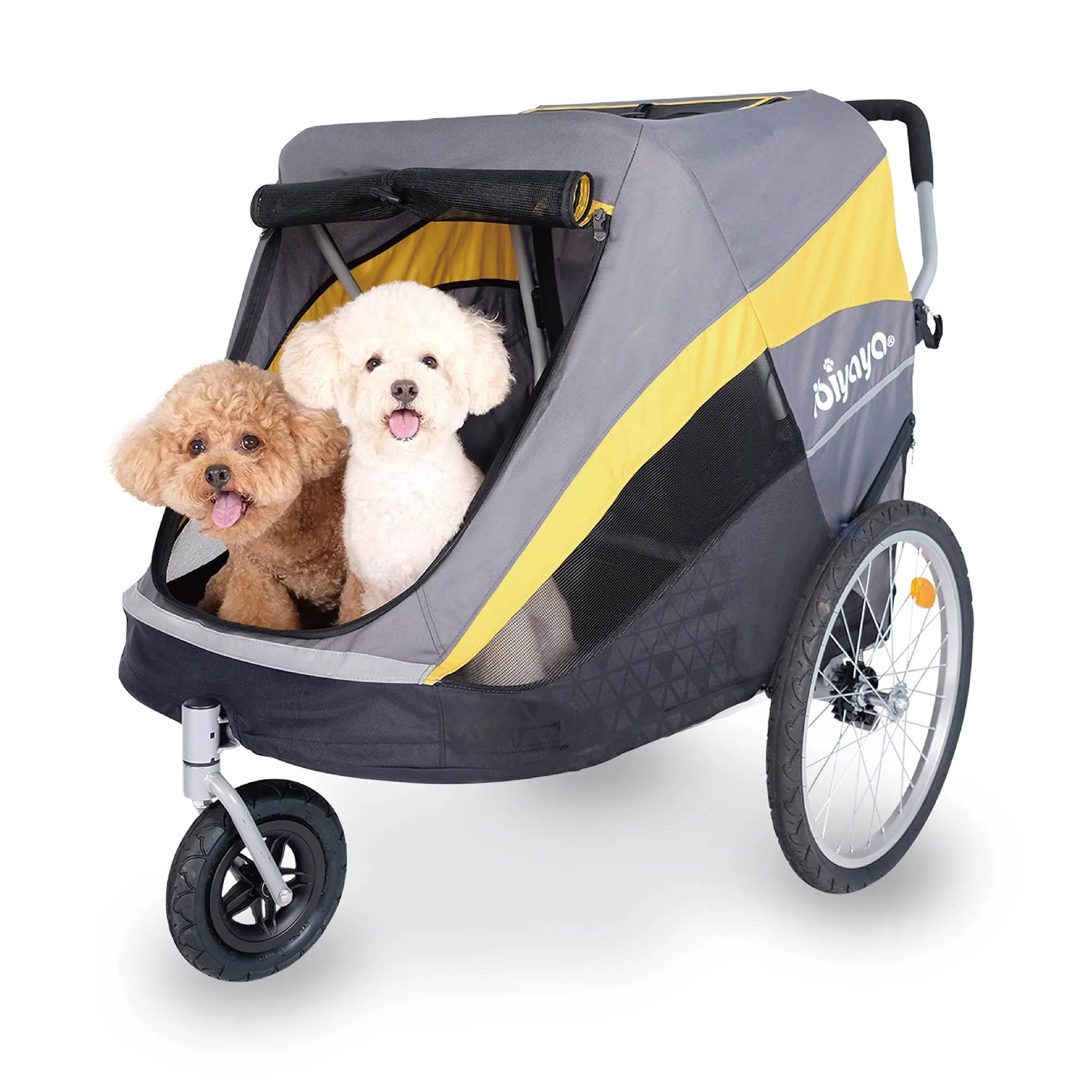 Ibiyaya - Hercules Heavy-Duty Pet Stroller-Bike Trailer, All-Terrain