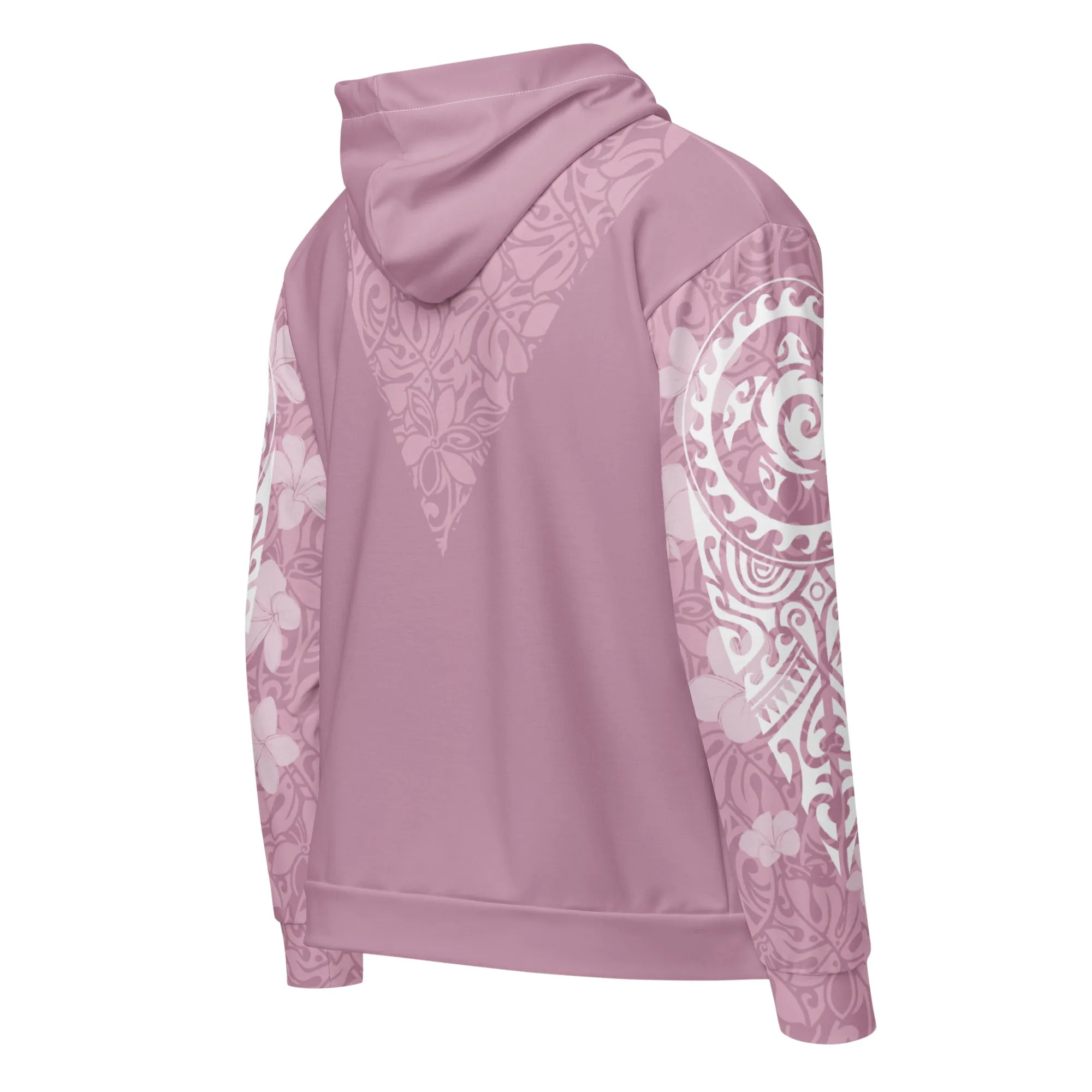 Island Aura Dusty Rose Zip Up Hoodie