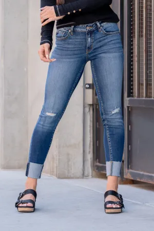 IYKYK Gemma Low Rise Cuffed Hem Skinny