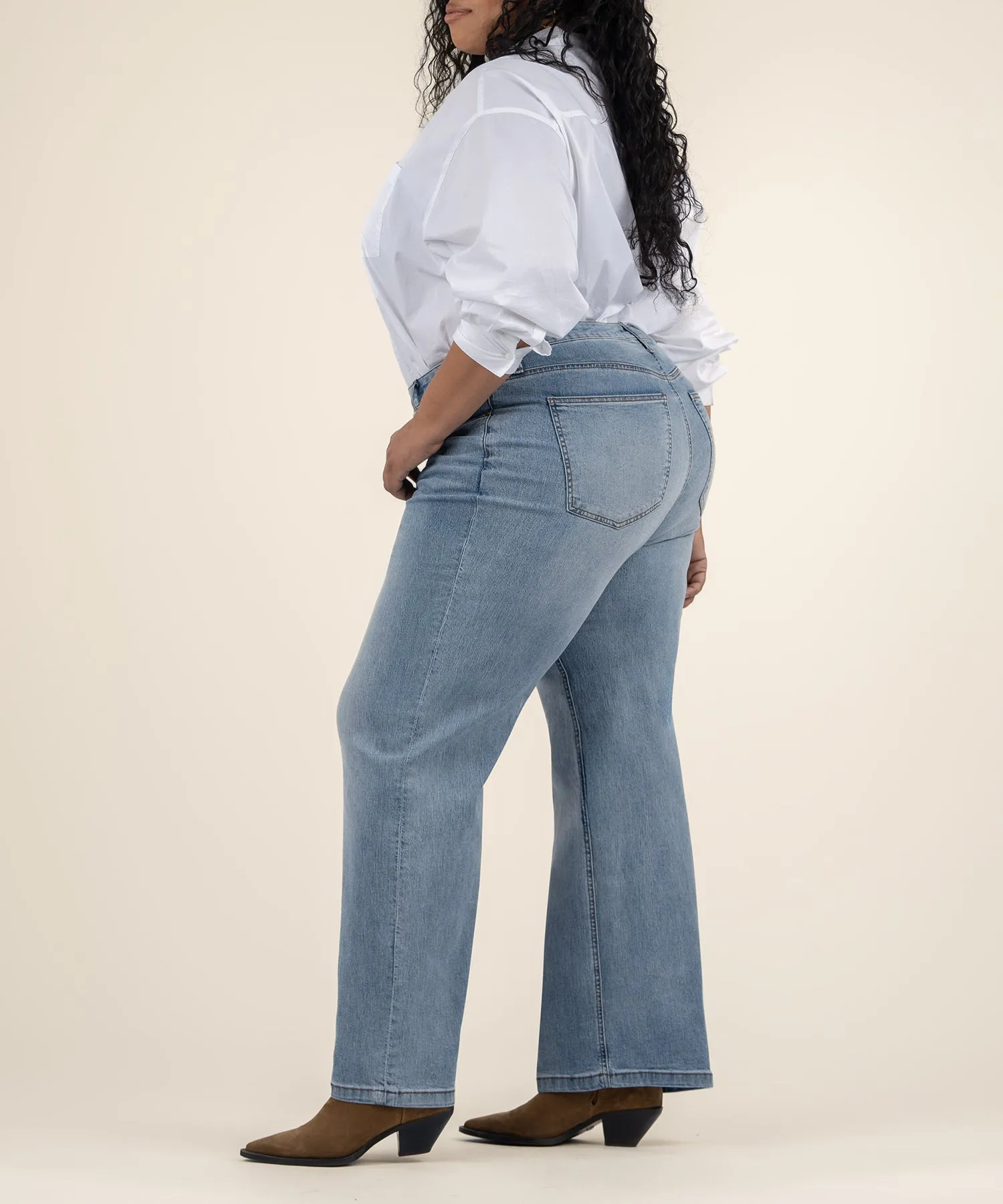 Jean High Rise Wide Leg, Plus