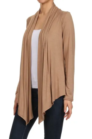 Jersey Knit Flow "Cardi" Cardigan