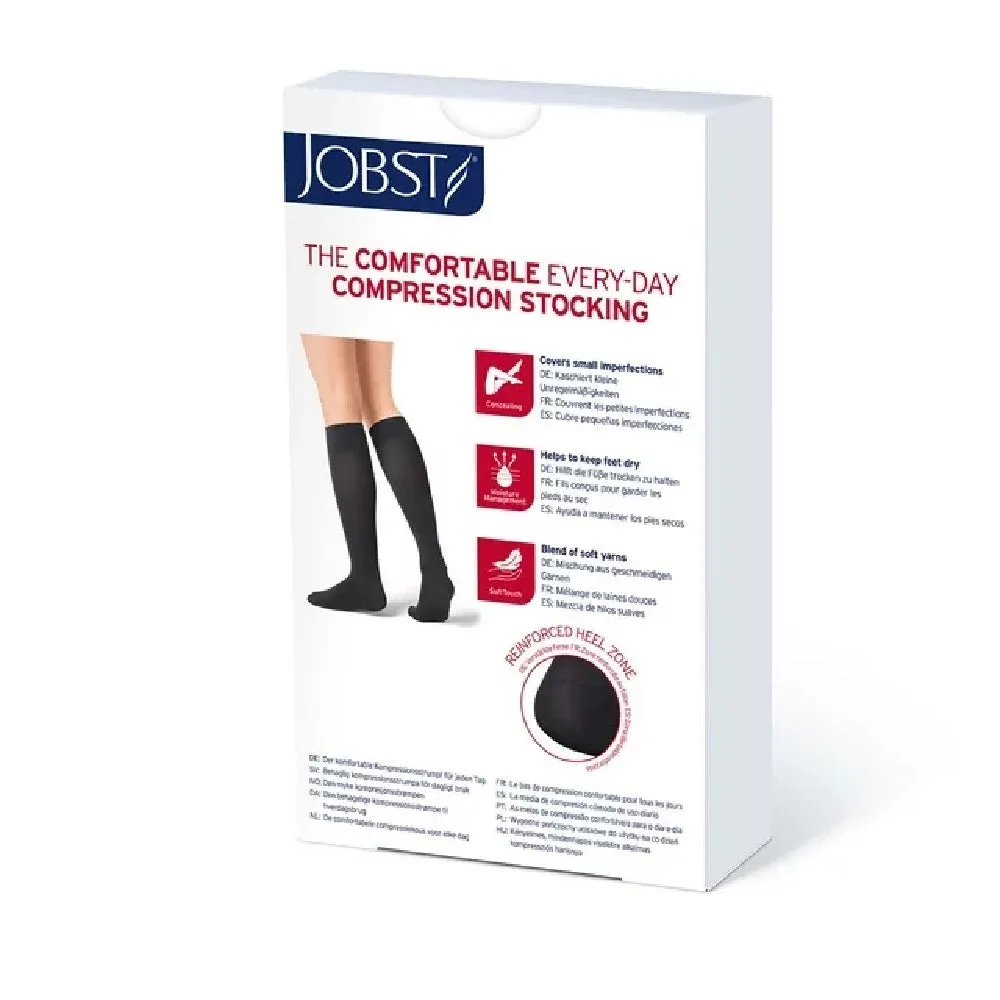 JOBST Opaque 30-40 mmHg Knee High Stockings, Closed Toe, Natural