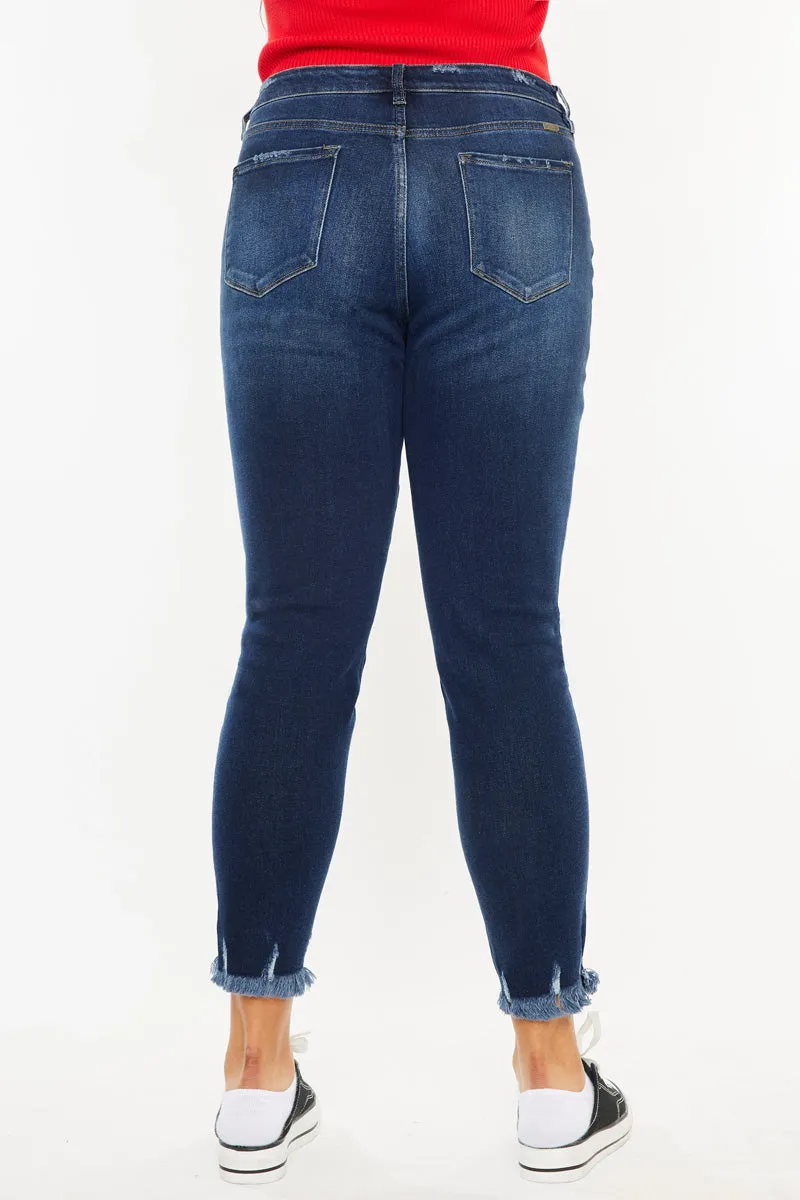 Journey Ultra High Rise Ankle Skinny Jeans (Plus Size)