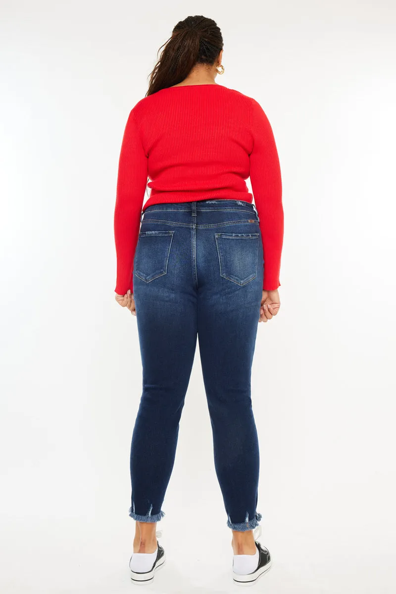 Journey Ultra High Rise Ankle Skinny Jeans (Plus Size)