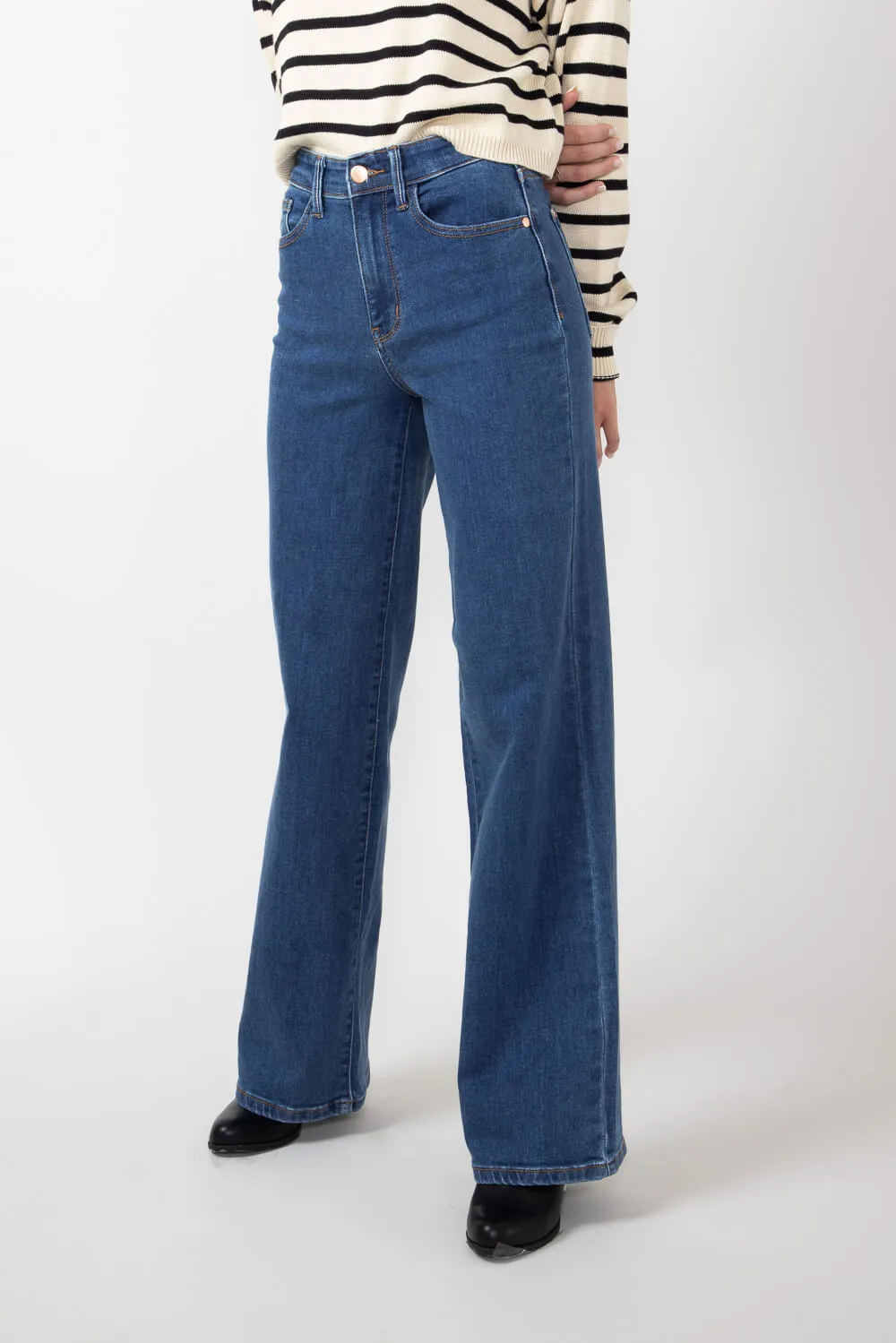 Judy Blue High Rise Vintage Wide Leg Jeans for Women | 82553-MD