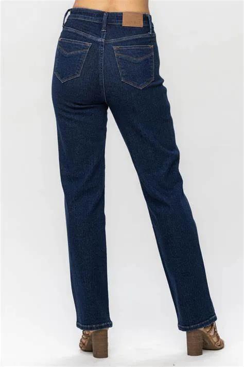 Judy Blue Tummy Control Classic Straight Jeans