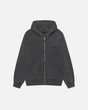 JUMBO ZIP HOODIE PIGMENT DYED