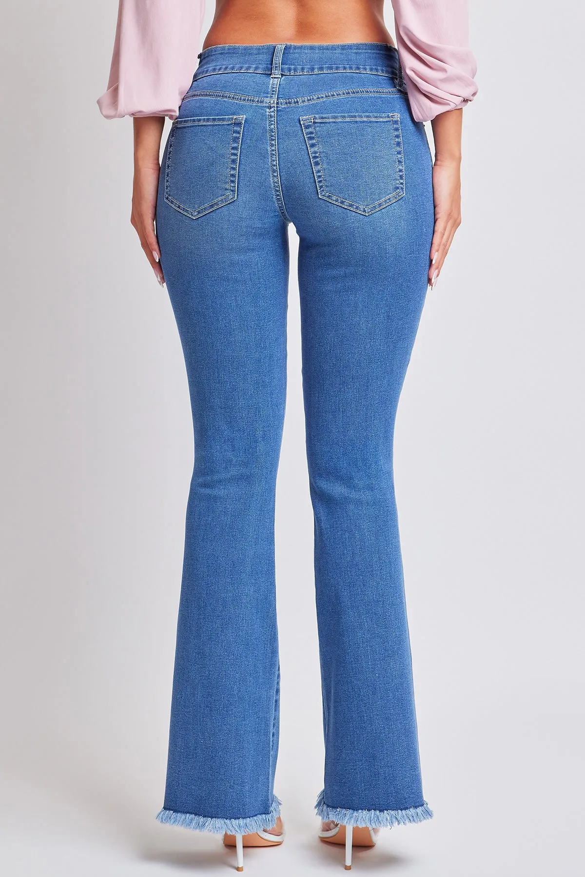 Junior Flare Low Rise Denim Jeans With Belt Buckle Feature, Pack of 12