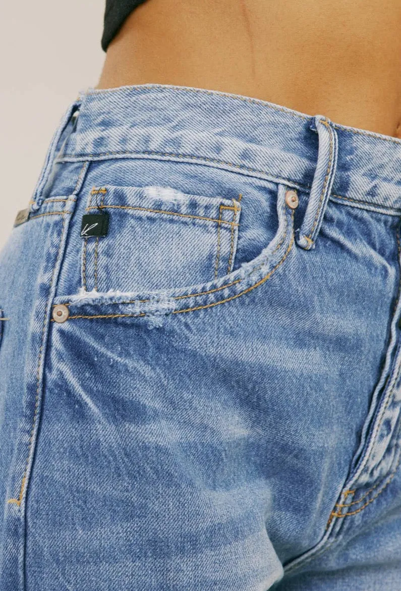 Kan Can Usa -Ultra High Rise Straight Jeans